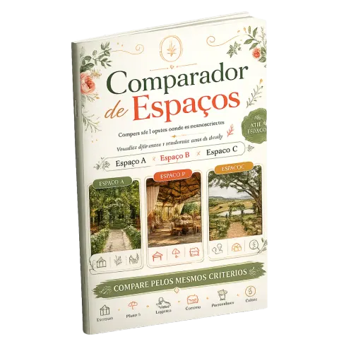Mockup do Comparador de Espaços
